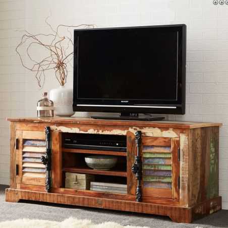 Recycled Wood TV Unit Reclaimed Wood Furniture Smithers of Stamford £ 486.00 Store UK, US, EU, AE,BE,CA,DK,FR,DE,IE,IT,MT,NL,...