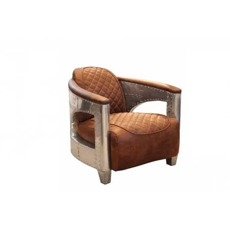 Hurricane Aviator Tan Leather Armchair Smithers Sofas and Armchairs £841.00 Bar Teak Wood Aluminium product_features