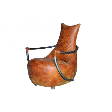 Aviator Leather Snug Chair Smithers Sofas and Armchairs £999.00 All Rooms Steel product_features