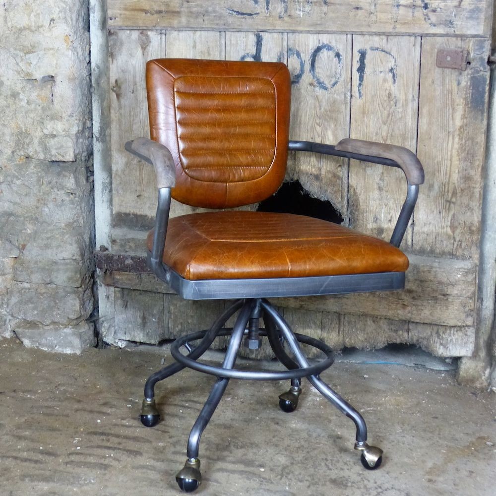 Aviation Swivel Office Chair Smithers Archives £650.00 Office Teak Wood Iron product_features