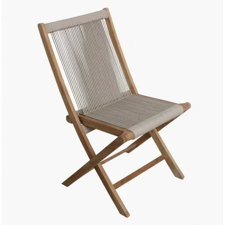 Rope Folding Chair Chairs £229.00 All Rooms Teak Wood product_features