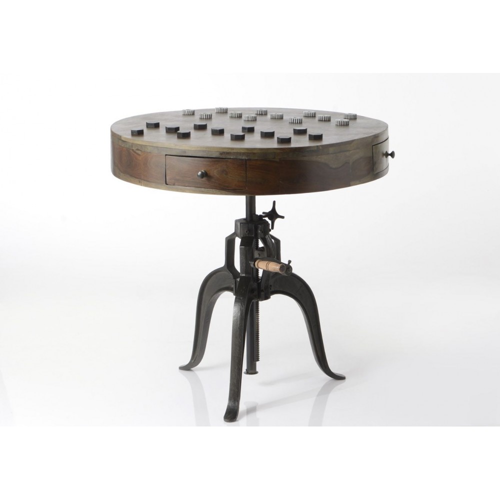 Draughts Table Smithers Industrial Furniture £1,318.00 Living Room Reclaimed Wood Iron product_features