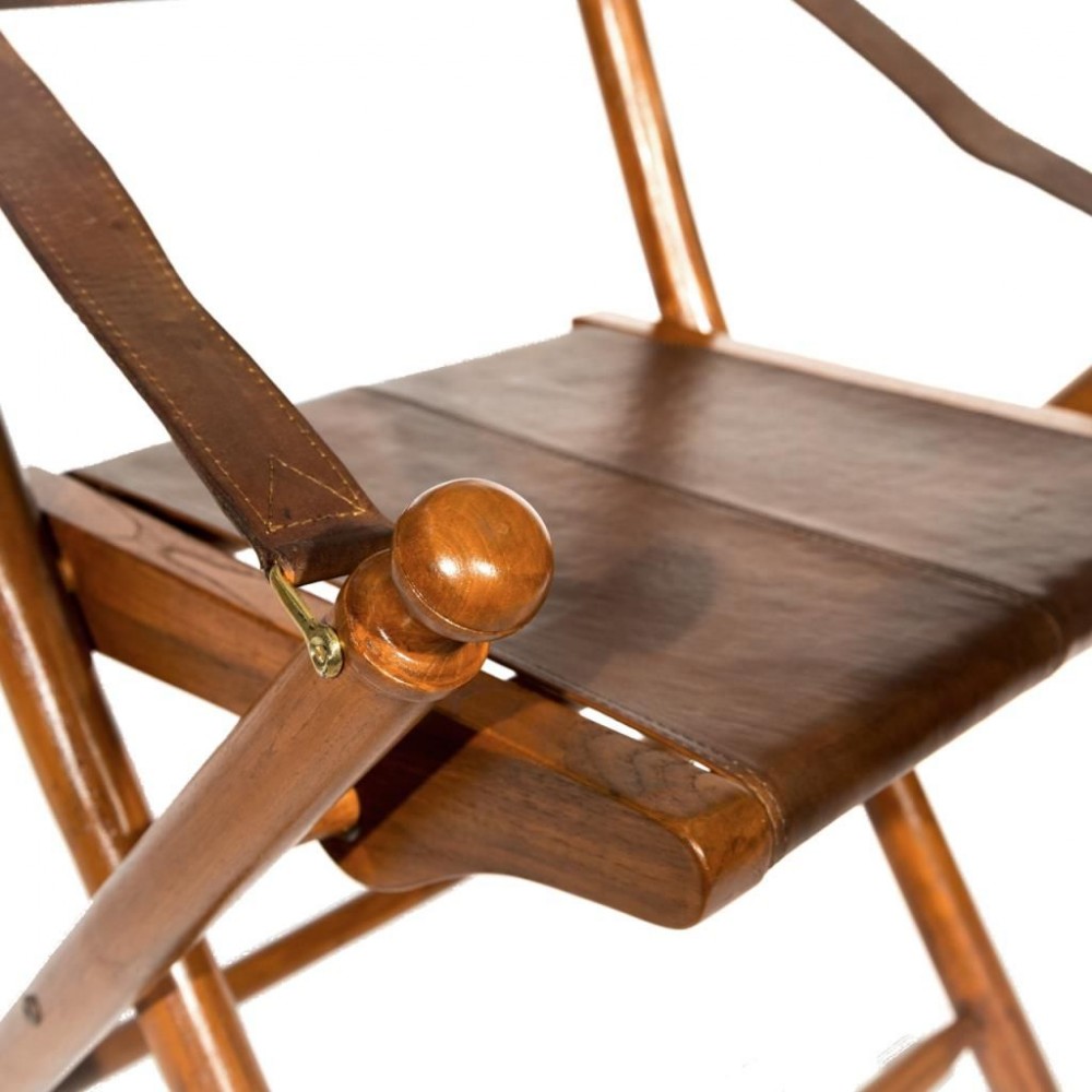 Safari Leather Directors Chair Furniture £261.00