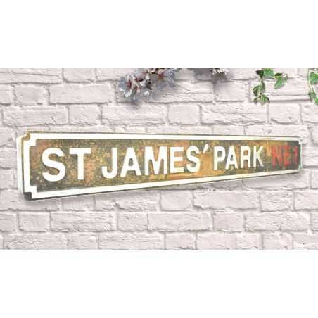 Metal Football Road Signs Christmas Gifts Smithers of Stamford £38.00 Store UK, US, EU, AE,BE,CA,DK,FR,DE,IE,IT,MT,NL,NO,ES,S...