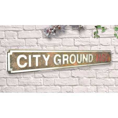 Metal Football Road Signs Christmas Gifts Smithers of Stamford £38.00 Store UK, US, EU, AE,BE,CA,DK,FR,DE,IE,IT,MT,NL,NO,ES,S...