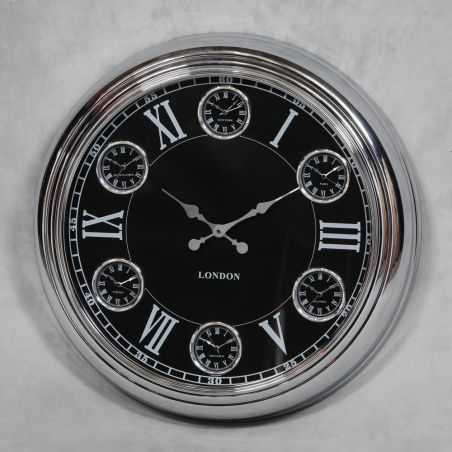 Chrome 1950's Style Clock Smithers Archives Smithers of Stamford £222.50 Store UK, US, EU, AE,BE,CA,DK,FR,DE,IE,IT,MT,NL,NO,E...