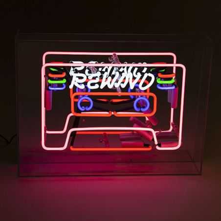 REWIND Tape Cassette Neon Light Lighting £164.00 Store UK, US, EU, AE,BE,CA,DK,FR,DE,IE,IT,MT,NL,NO,ES,SEREWIND Tape Cassett...