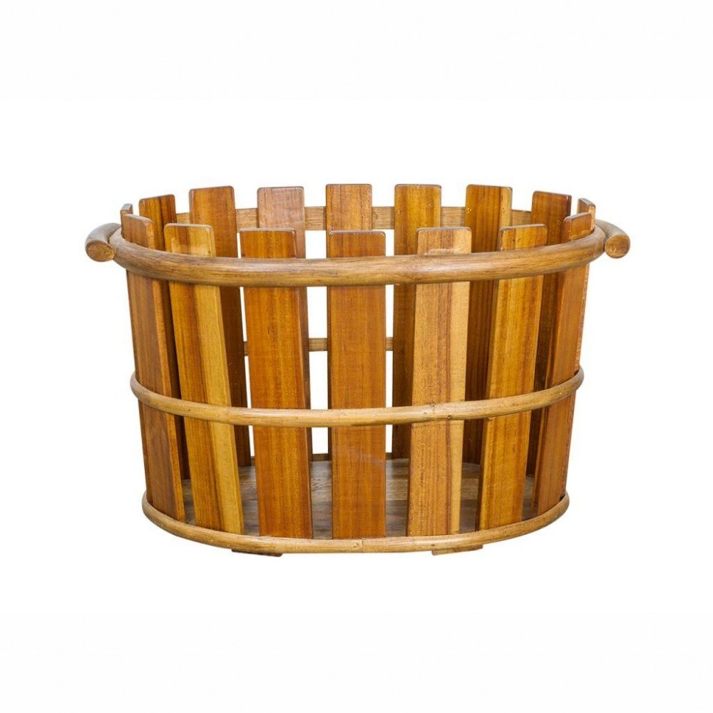 Firewood Storage Basket This And That £200.00 Living Room Mango Wood product_features