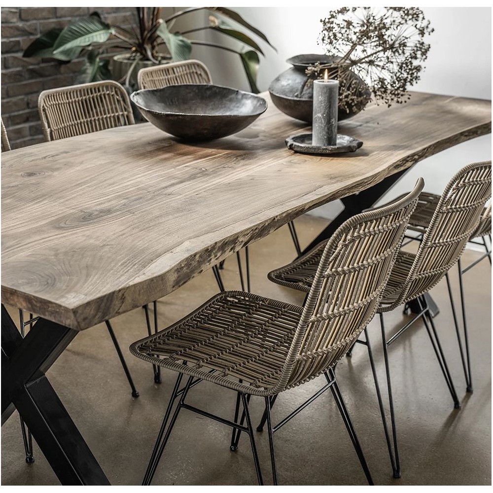 Outdoor Dining Rattan Chairs Smithers Retro Furniture £225.00 Iron product_features