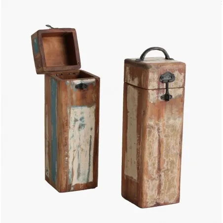 Wood Wine Bottle Box Smithers This And That £45.00      product_features
