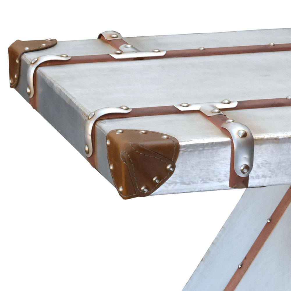 Hawker Industrial Side Table Smithers Aviator £160.00 Hallway MDF Aluminium Plate product_features