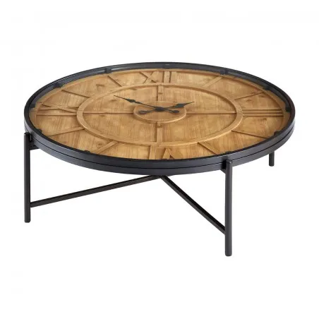 Wood Clock Table Smithers Living Room &pound;481.00 Fir Wood Steel product_features