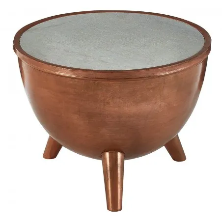 Metal Drum Coffee Table Smithers Side Tables & Coffee Tables £300.00 Living Room Iron product_features