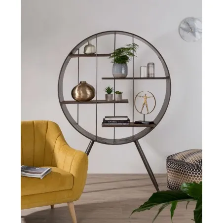 Industrial Orbital Shelf Cabinet Smithers Cabinets & Sideboards &pound;610.00 Living Room Fir Wood Steel product_features