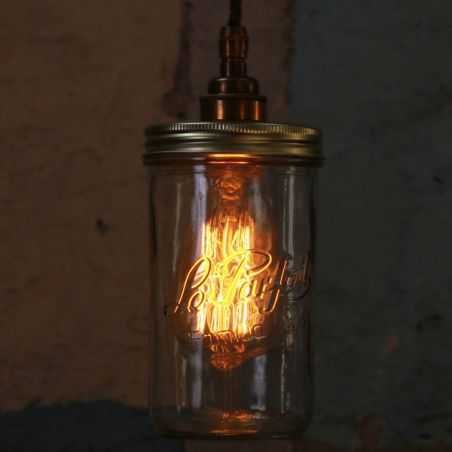 Jam Jar Pendant Light Lighting Smithers of Stamford £107.00 Store UK, US, EU, AE,BE,CA,DK,FR,DE,IE,IT,MT,NL,NO,ES,SE