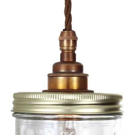 Jam Jar Pendant Light Lighting Smithers of Stamford £107.00 Store UK, US, EU, AE,BE,CA,DK,FR,DE,IE,IT,MT,NL,NO,ES,SE