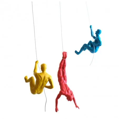 Coloured Climbing Men Wall Art Sculpture Smithers Retro Ornaments &pound;76.00 product_features