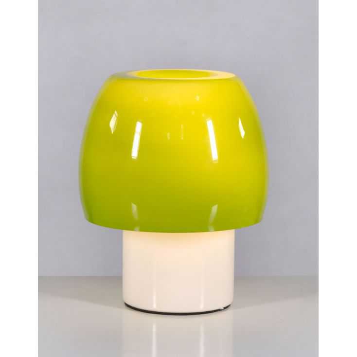 Mushroom Green Glass Table Lamp Retro Lighting Smithers of Stamford £111.25 Store UK, US, EU, AE,BE,CA,DK,FR,DE,IE,IT,MT,NL,N...