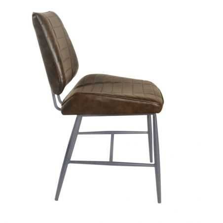 Vegan Leather Dining Chair Chairs Smithers of Stamford £480.00 Store UK, US, EU, AE,BE,CA,DK,FR,DE,IE,IT,MT,NL,NO,ES,SE