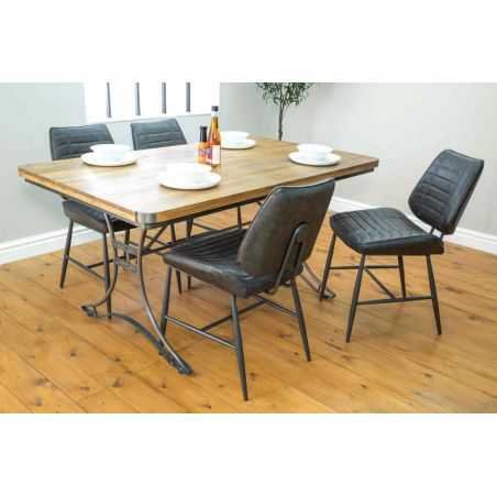 Vegan Leather Dining Chair Chairs Smithers of Stamford £480.00 Store UK, US, EU, AE,BE,CA,DK,FR,DE,IE,IT,MT,NL,NO,ES,SE