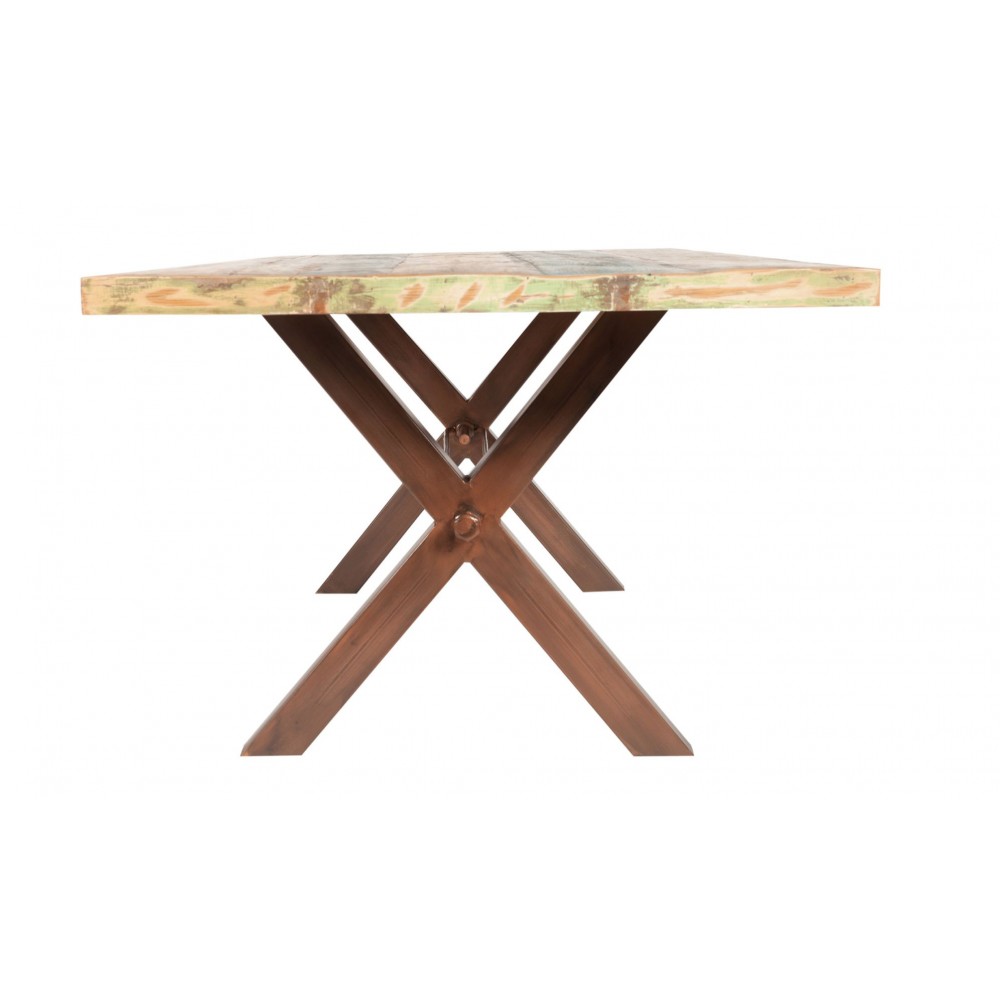 X Leg Reclaimed Boat Wood Dining Table Smithers Dining Room £1,783.33 Dining Room Reclaimed Boat Wood product_features