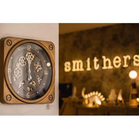 Gold Mechanical Wall Clock Designer Clocks Smithers of Stamford £228.00 Store UK, US, EU, AE,BE,CA,DK,FR,DE,IE,IT,MT,NL,NO,ES...
