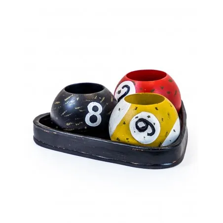 Pool Ball Candle Holder  Archives £46.00      product_features