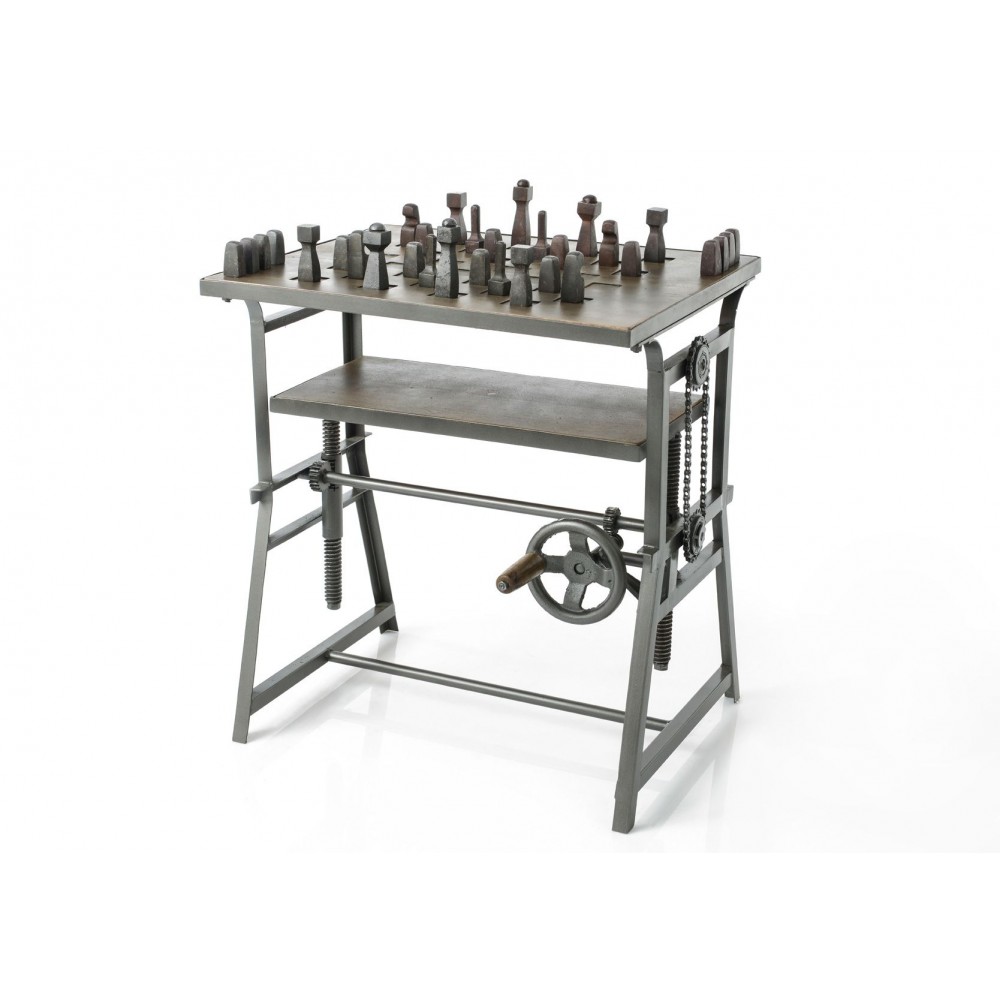 Industrial Chess Furniture Table – Game-Ready Vintage Style Side Tables & Coffee Tables £825.00