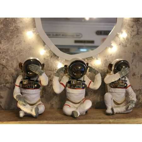 Space Monkeys See No Evil Set Of 3 Retro Ornaments  £235.00 Store UK, US, EU, AE,BE,CA,DK,FR,DE,IE,IT,MT,NL,NO,ES,SE