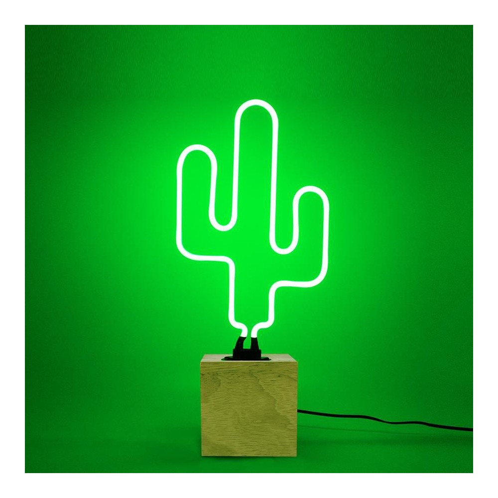 Cactus Neon Light – Green Glass Sign Made with Real Gas  Lighting £90.00 product_reduction_percent