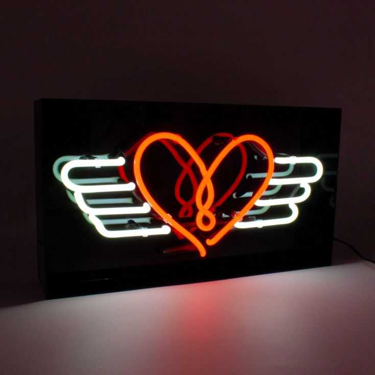Flying Heart Neon Light Retro Gifts Seletti £119.00 Store UK, US, EU, AE,BE,CA,DK,FR,DE,IE,IT,MT,NL,NO,ES,SE
