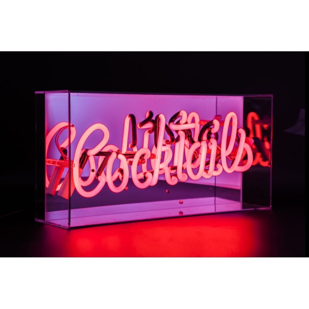 Neon Cocktail Bar Sign – Luxury Glass Tube Light for Home Bar or Party Room Decor Smithers Lighting £139.00      product_feat...