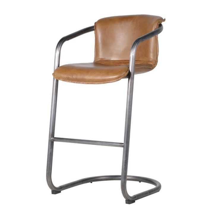 Leather Industrial Bar Stools With Arms Kitchen & Dining Room Smithers of Stamford £608.00 Store UK, US, EU, AE,BE,CA,DK,FR,D...