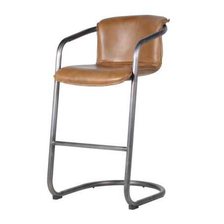 Leather Industrial Bar Stools With Arms Kitchen & Dining Room Smithers of Stamford £ 486.00 Store UK, US, EU, AE,BE,CA,DK,FR,...