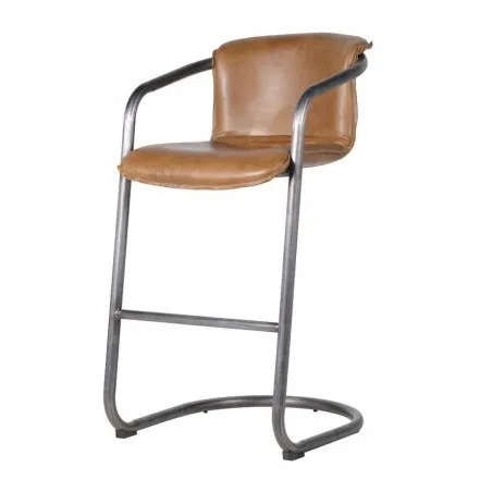 Leather Industrial Bar Stools With Arms Smithers Dining Room &pound;557.00 Bar Steel product_features