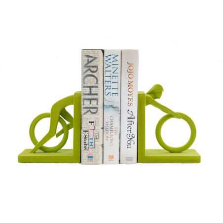 Green Cycle Bookends Retro Gifts  £48.00 Store UK, US, EU, AE,BE,CA,DK,FR,DE,IE,IT,MT,NL,NO,ES,SE