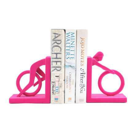 Pink Cycle Bookends Retro Ornaments £48.00 Store UK, US, EU, AE,BE,CA,DK,FR,DE,IE,IT,MT,NL,NO,ES,SEPink Cycle Bookends -50% ...