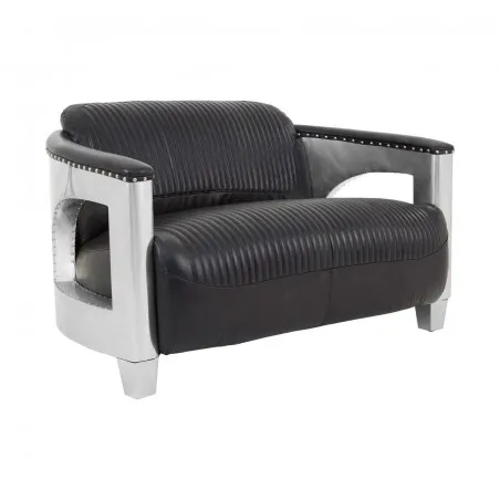 Aviator Black Spitfire Sofa Smithers Sofas and Armchairs £2,287.00 Living Room Aluminium product_features