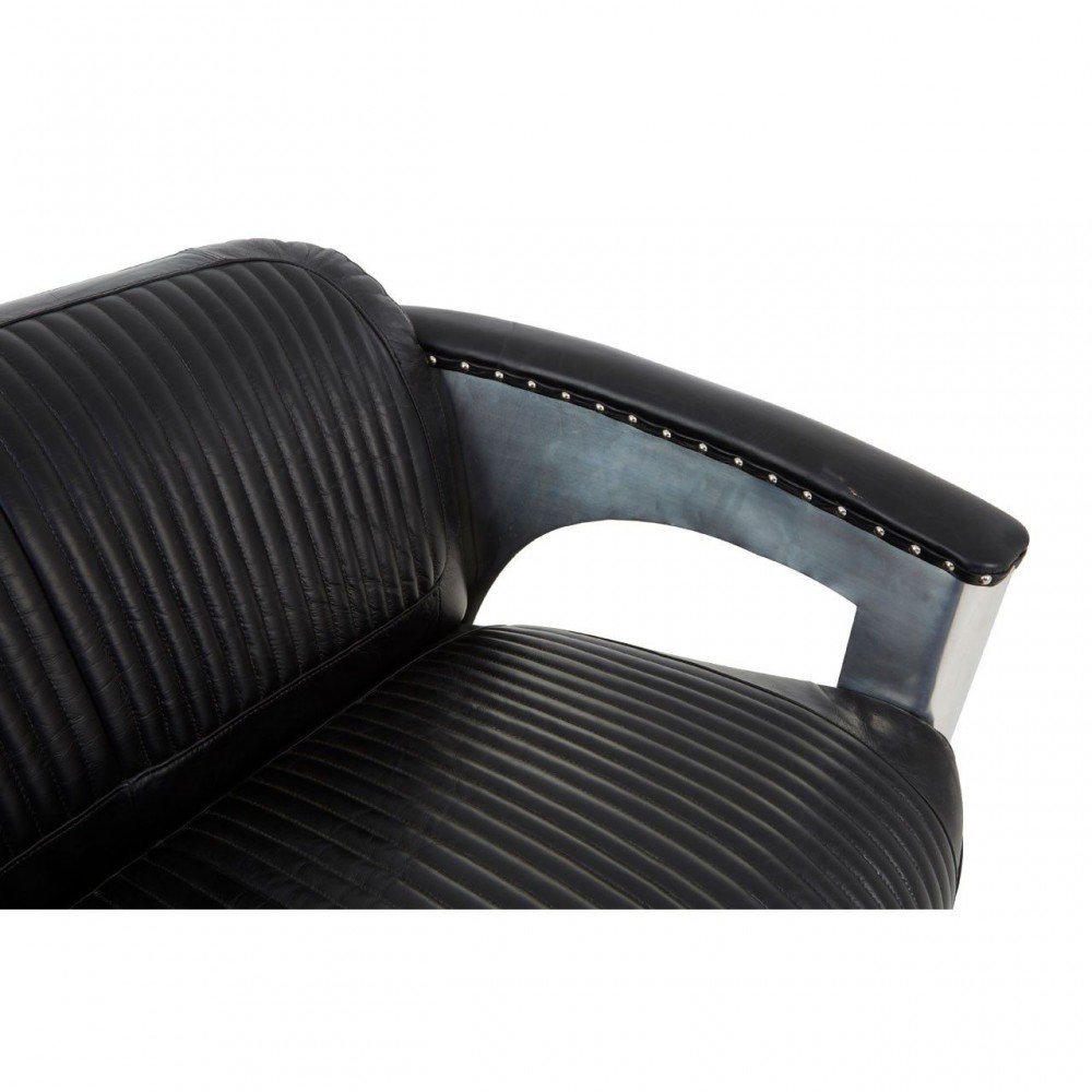 Aviator Black Spitfire Sofa Smithers Sofas and Armchairs £2,287.00 Living Room Aluminium product_features
