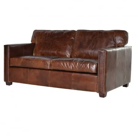 Dark Brown Leather Sofa Smithers Designer Furniture £2,350.00 Living Room product_features