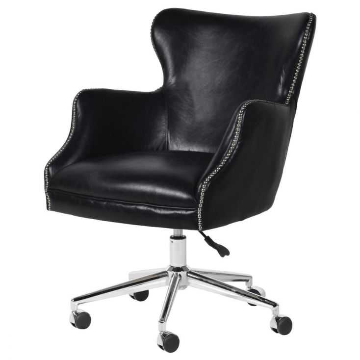 Neville Black Leather Office Chair Vintage Furniture Smithers of Stamford £1,200.00 Store UK, US, EU, AE,BE,CA,DK,FR,DE,IE,IT...