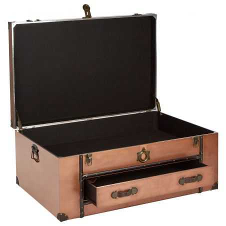 Navigator Copper Storage Trunk Coffee Table Trunk Chests Smithers of Stamford £589.00 Store UK, US, EU, AE,BE,CA,DK,FR,DE,IE,...