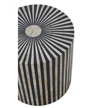Black And White End Side Table Side Tables & Coffee Tables  £475.00 Store UK, US, EU, AE,BE,CA,DK,FR,DE,IE,IT,MT,NL,NO,ES,SE