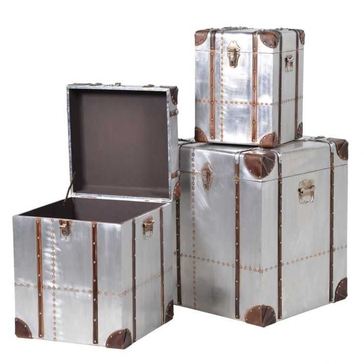 Hawker Industrial Metal Trunks Aviator Furniture Smithers of Stamford £450.00 Store UK, US, EU, AE,BE,CA,DK,FR,DE,IE,IT,MT,NL...