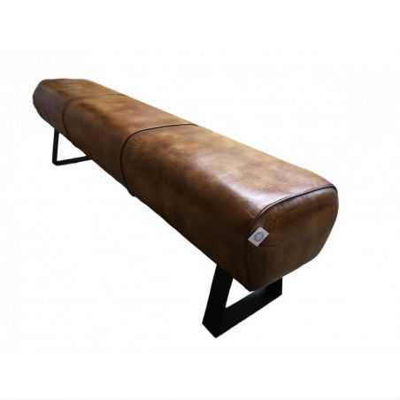 Brown Leather Pommel Bench Smithers Archives Smithers of Stamford £775.00 Store UK, US, EU, AE,BE,CA,DK,FR,DE,IE,IT,MT,NL,NO,...