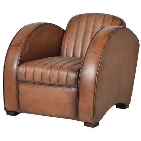 Wildcat Art Deco Leather Armchair Smithers Sofas and Armchairs &pound;1,750.00 Entrance Hall Pine Wood product_features