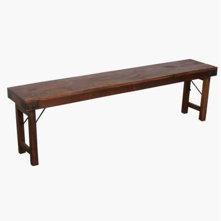 Folding Industrial Reclaimed Wood Dining Bench Bench Seats Smithers of Stamford £210.00 Store UK, US, EU, AE,BE,CA,DK,FR,DE,I...
