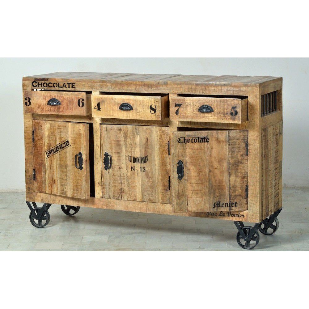 Menier Chocolate Rustic Sideboard Cabinet Smithers Vintage Furniture £1,641.00 Kitchen Diner Mango Wood product_features