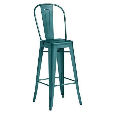 Industrial Coloured Metal Bar Stool With Backs Industrial Furniture Smithers of Stamford £237.00 Store UK, US, EU, AE,BE,CA,D...