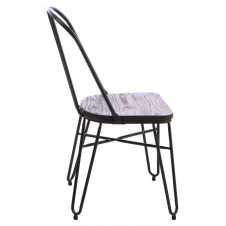 Hairpin Industrial Style Dining Chair, Black Hairpin Dining Chairs